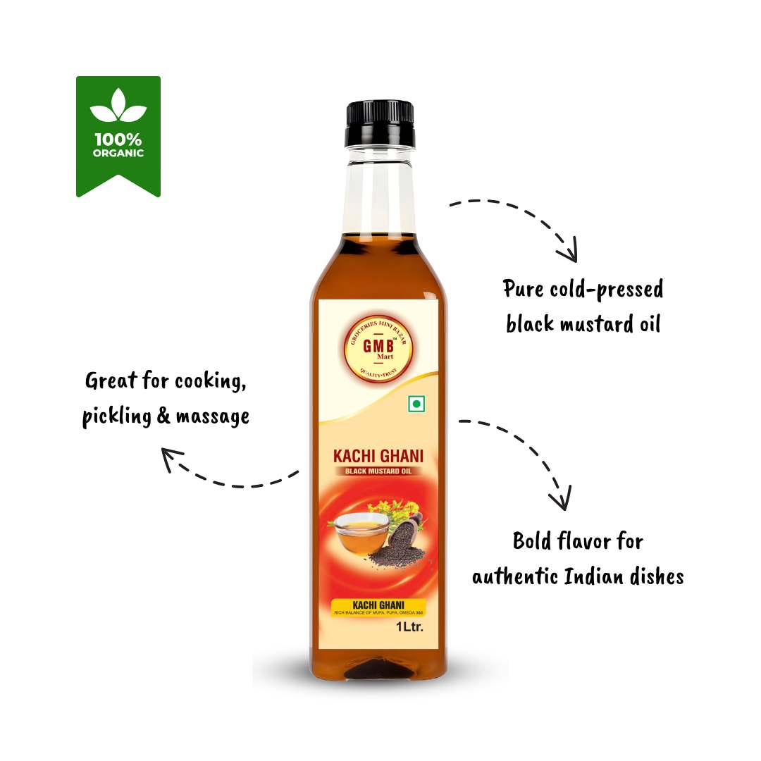 Kachi Ghani Black Mustard Oil | Cold Pressed